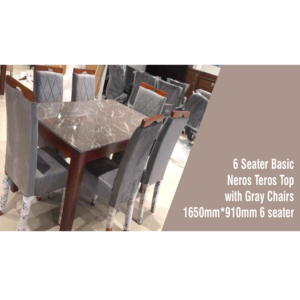 6 Seater Basic Neros Teros Top with Gray Chairs
