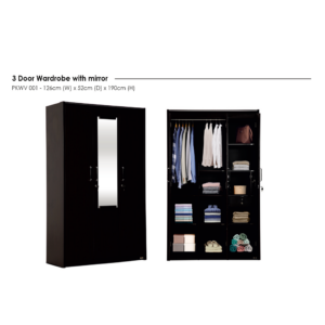 3 Door Wardrobe With Mirror PKWV 001