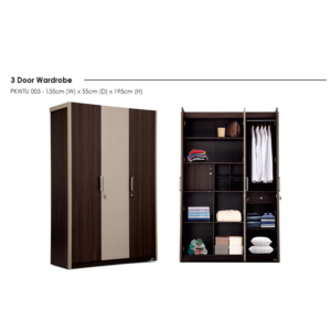 3 Door Wardrobe PKWTU 003